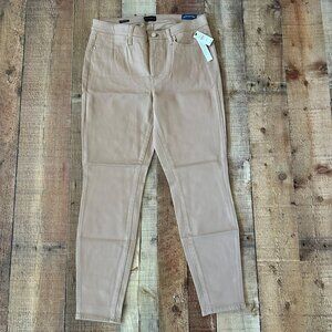 Talbots Womens Beige 8P Petite Jegging Pants Cotton Polyester Blend